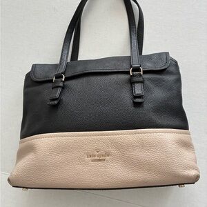 Kate Spade Two-Tone Black and Cream Shoulder Bag